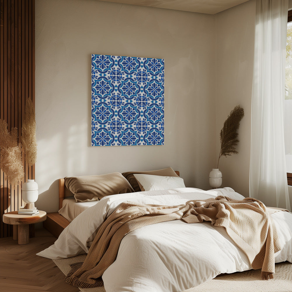 Azulejos Azules Oscuros | Leinwand