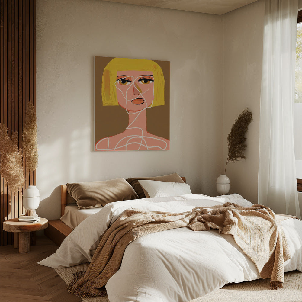 Gefesselte Frau Tangled | Leinwand