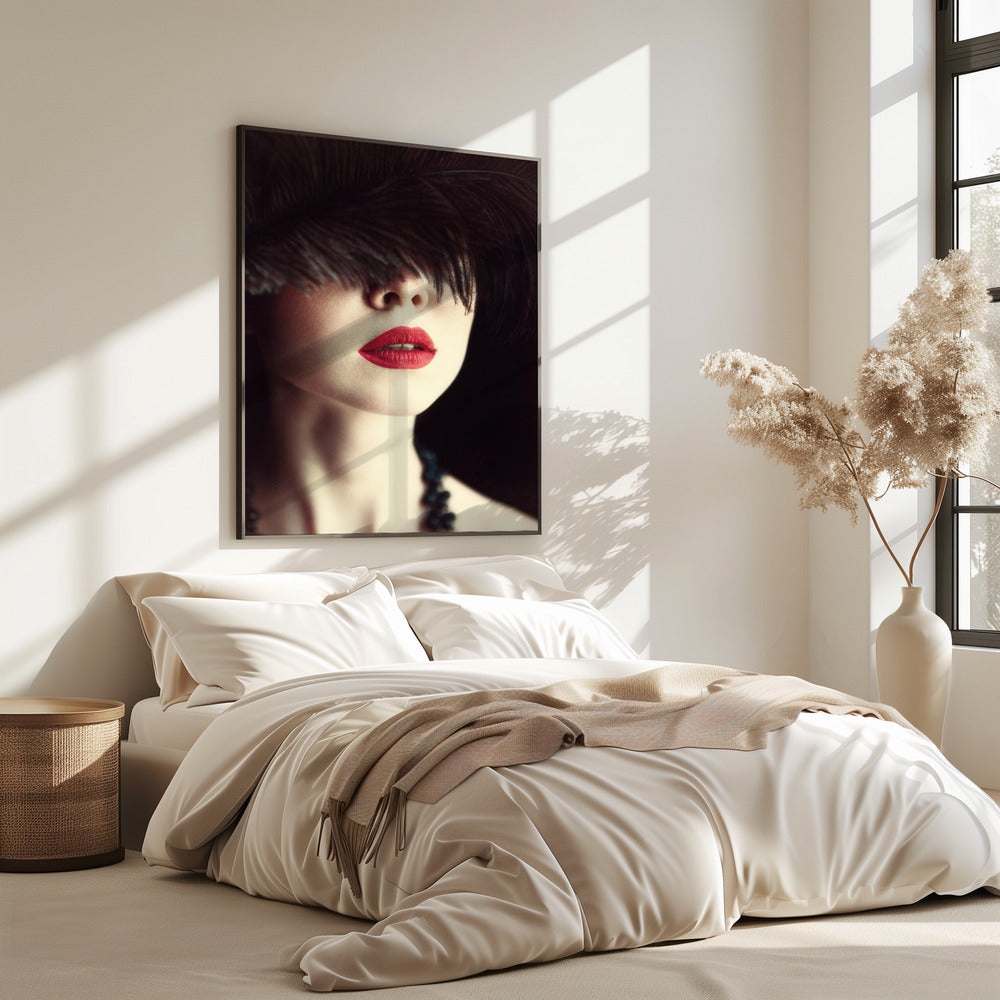 Lippen und Feder | Poster