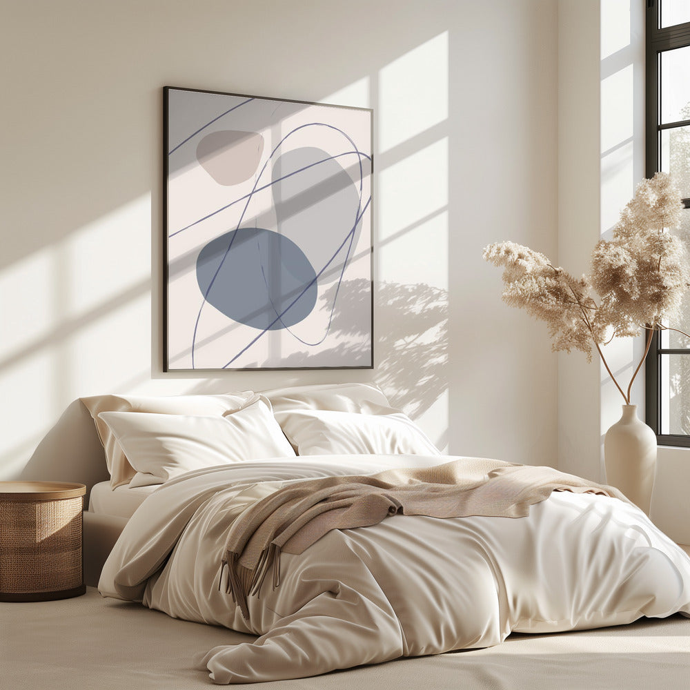Neue Formen Blau Nr. 2 | Poster