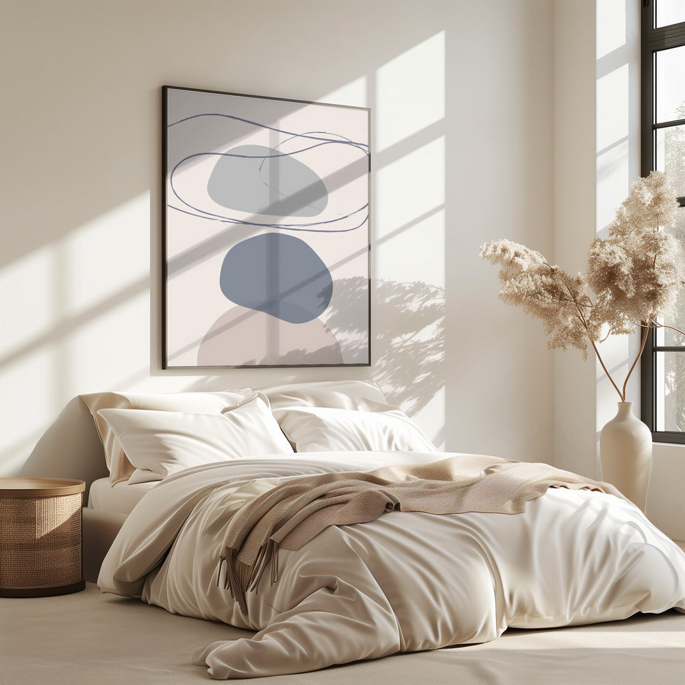 Neue Formen Blau Nr. 4 | Poster