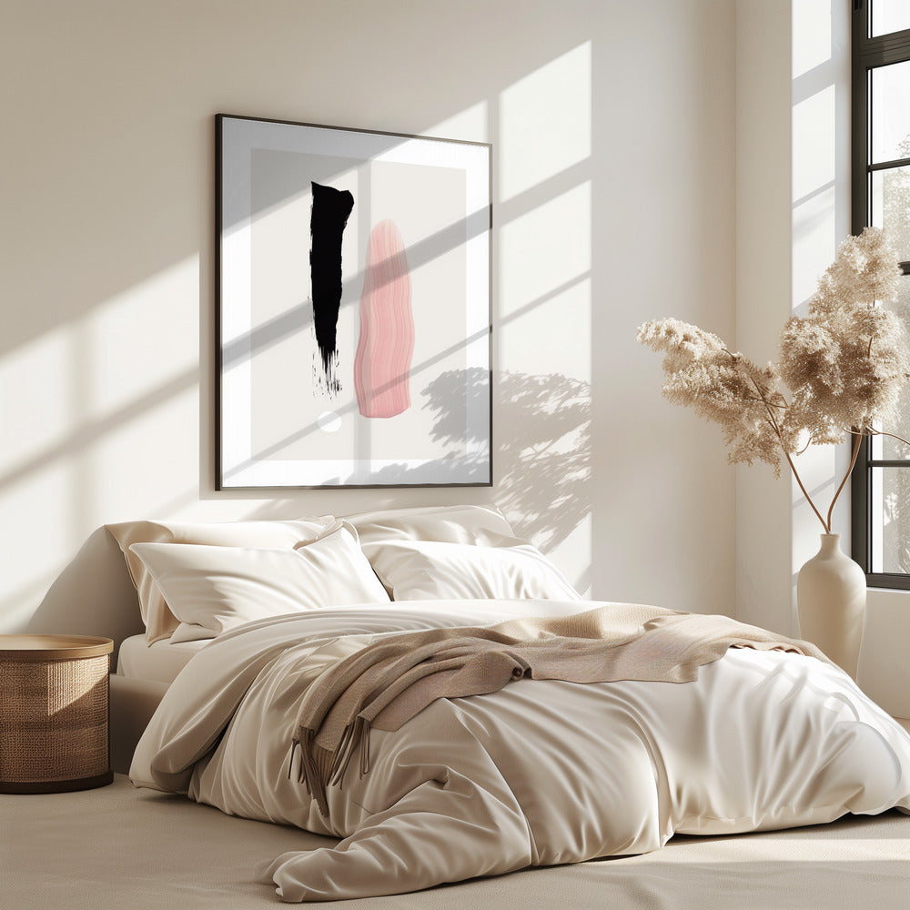 Minimalistische Pinselstriche | Poster