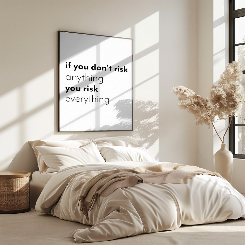 Wer nichts riskiert, riskiert alles | Poster