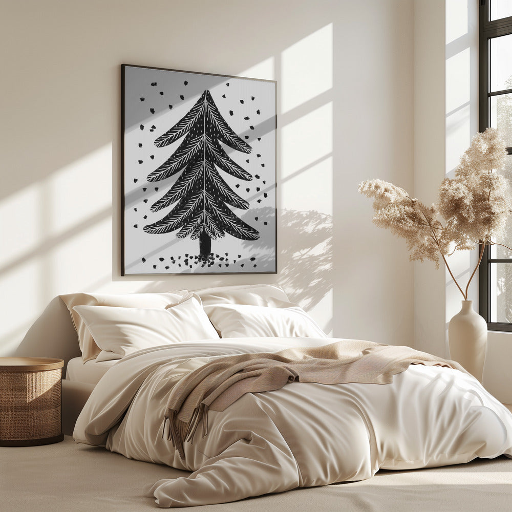 Monochromer Pinefall | Poster