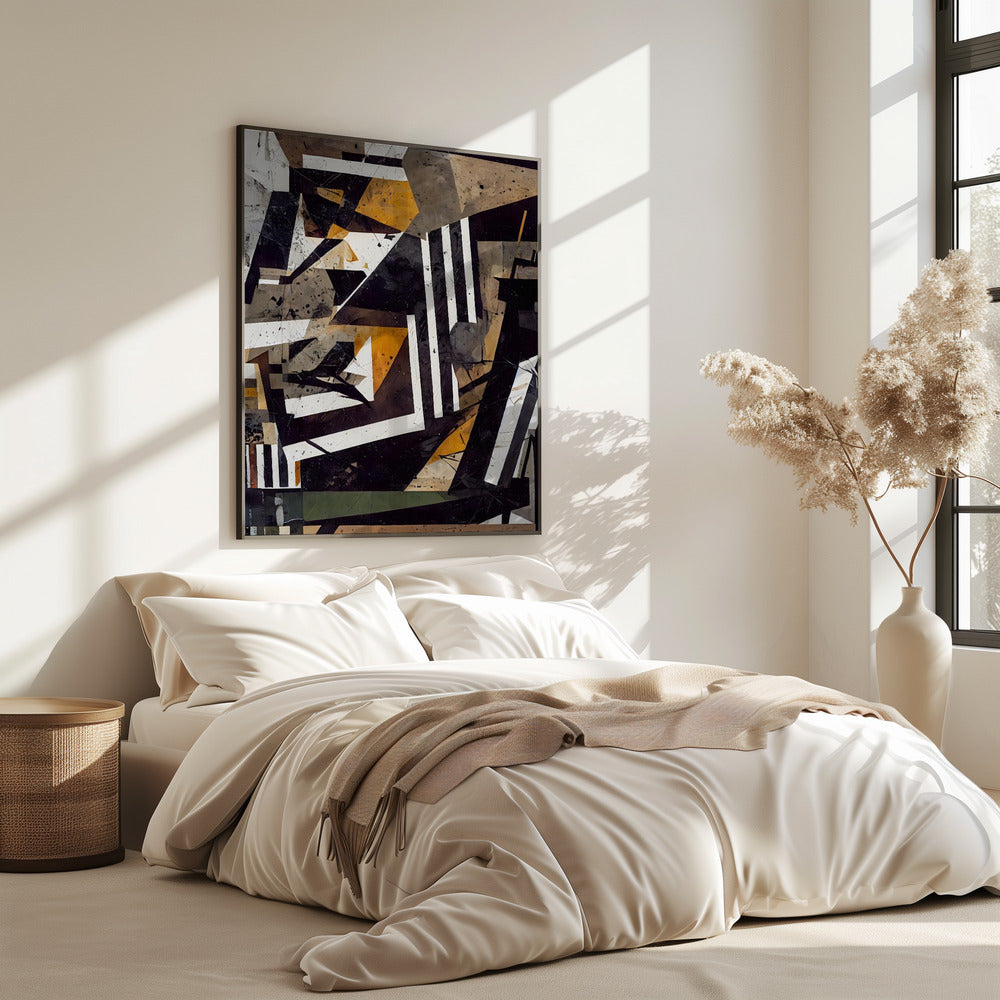 Geometrischer Wandteppich | Poster