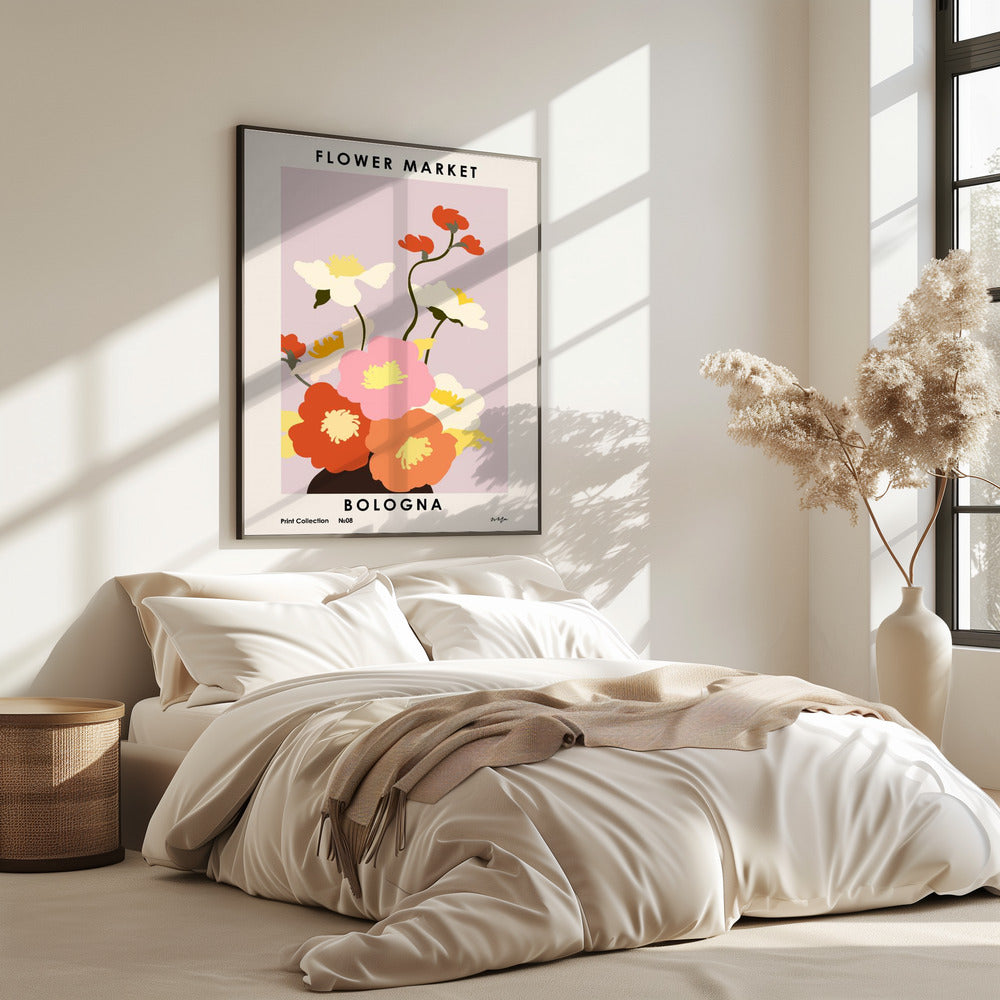 Blumenmarkt. Bologna | Poster
