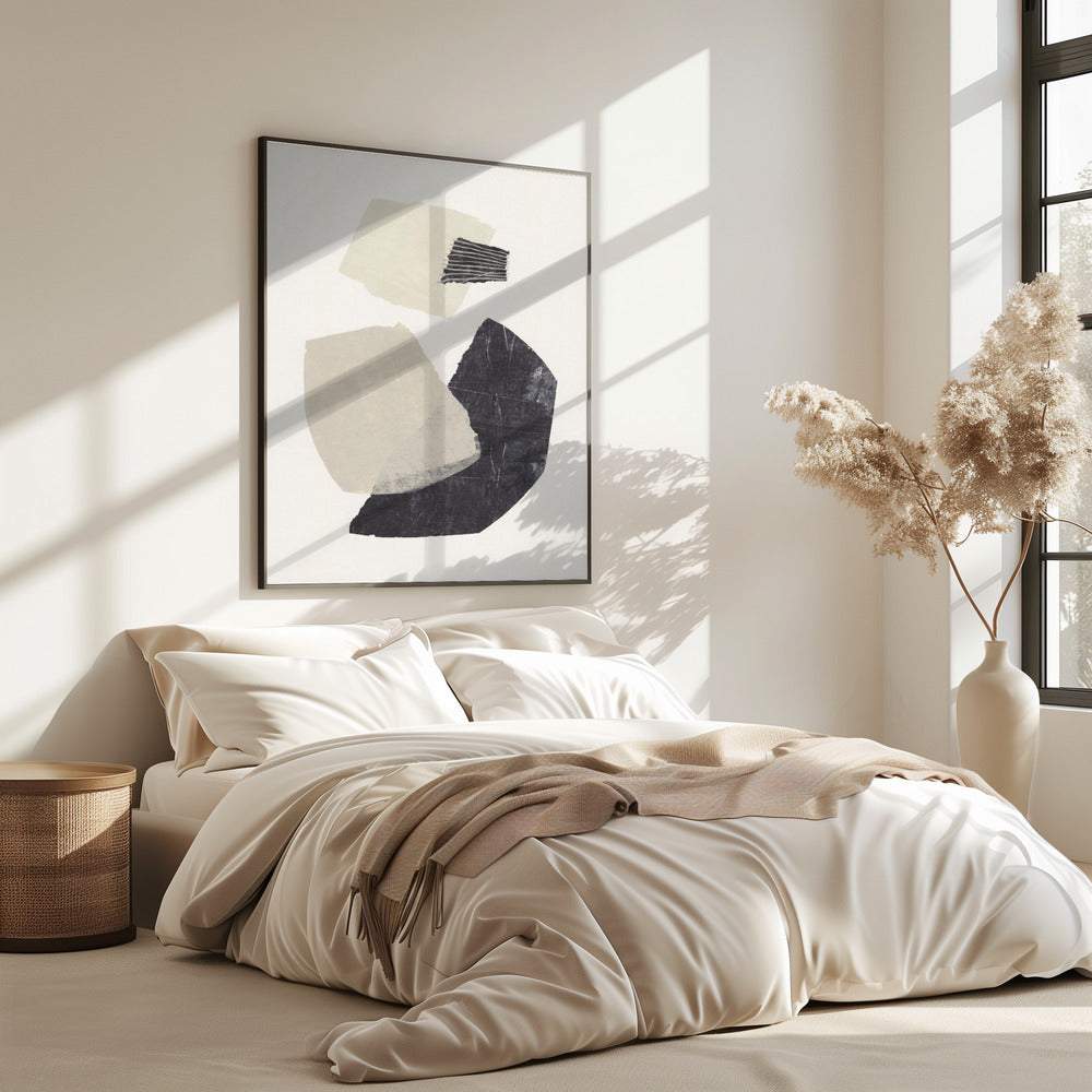 Monochrome Formen #1 | Poster