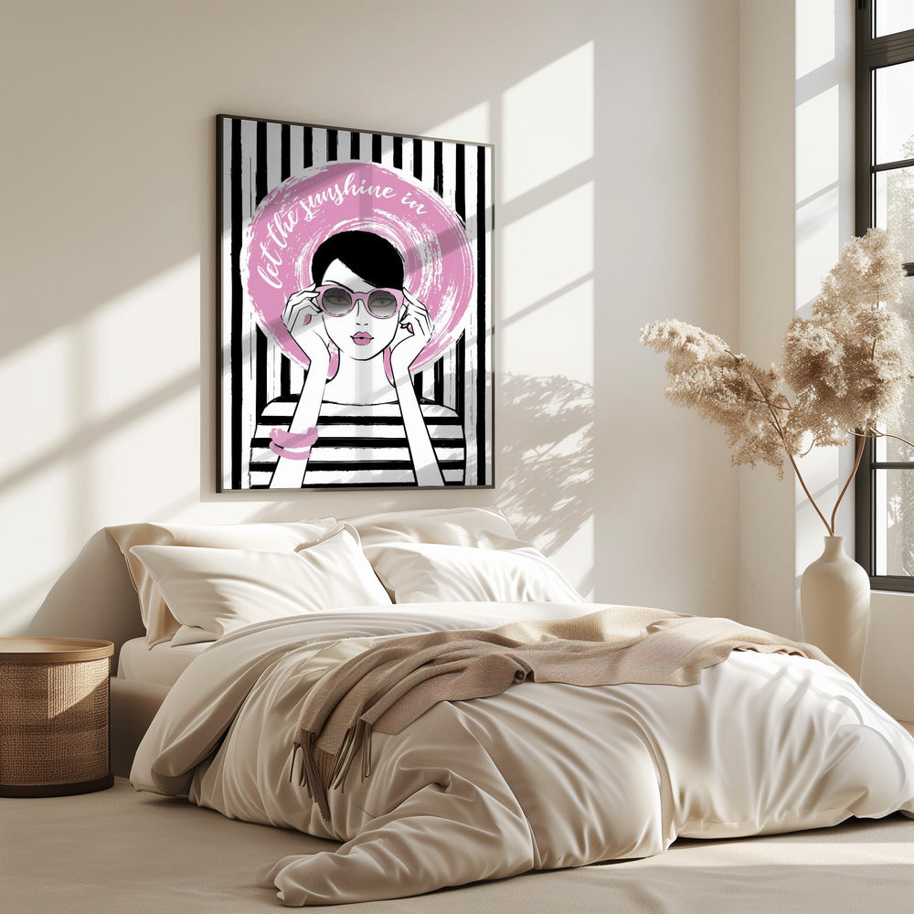 Pinke Sonnenbrillen-Stimmung | Poster