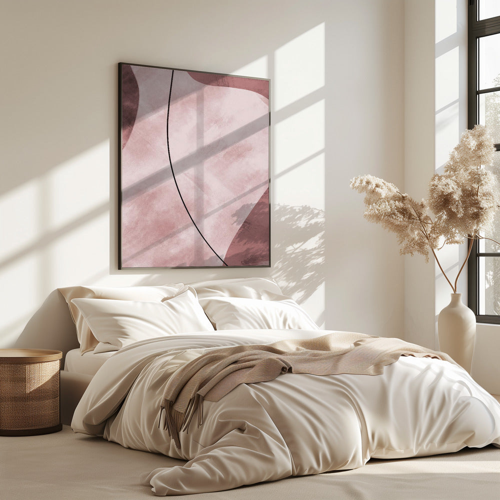 Abstrakte Formen Rosa | Poster