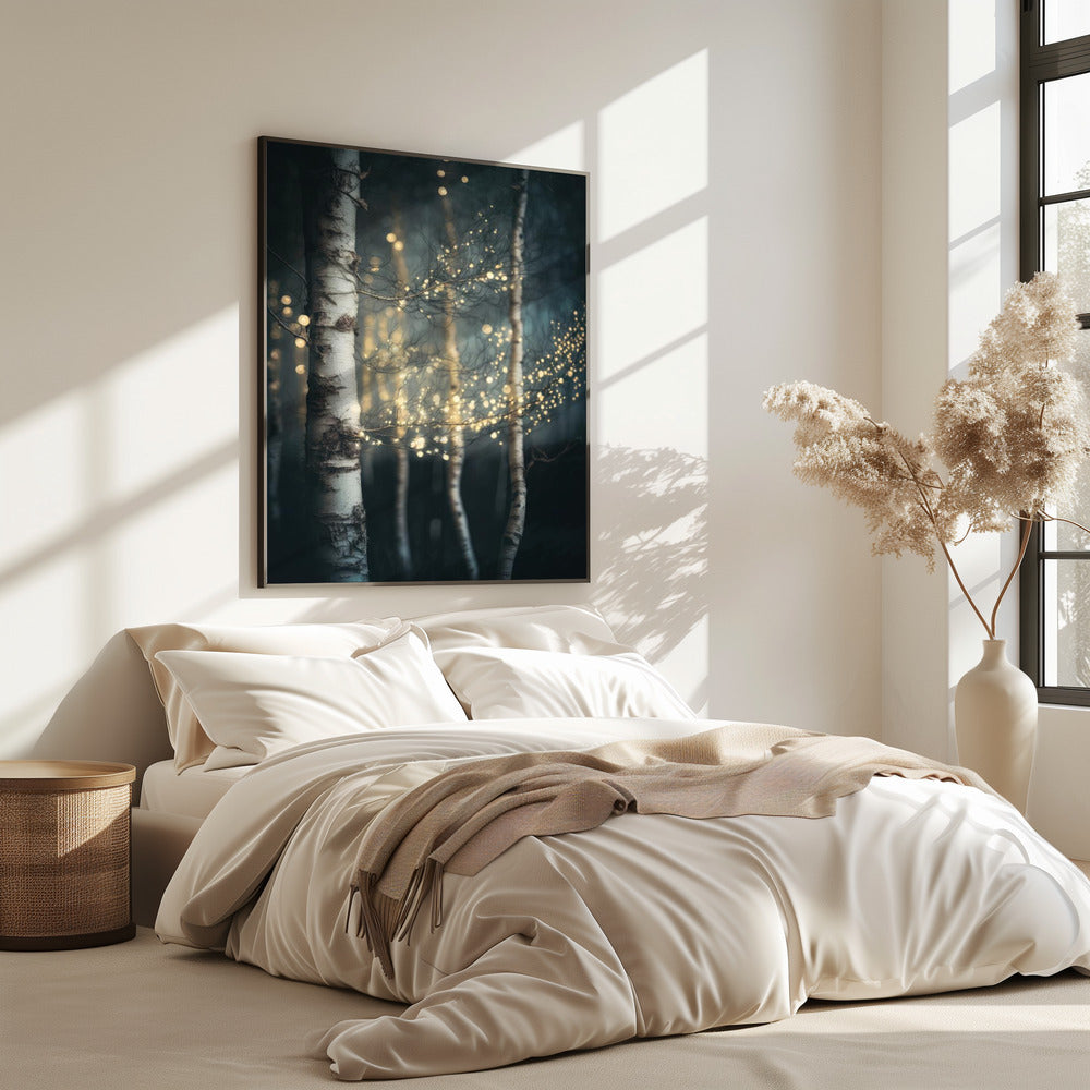 Funkelnder Birkenhain | Poster