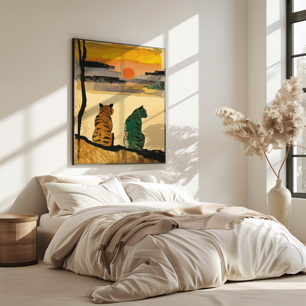 Sonnenuntergangsbegleiter | Poster