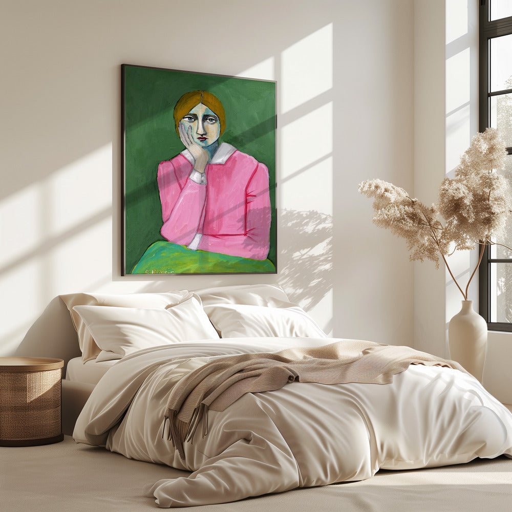 Vintage Dame in Pink | Poster