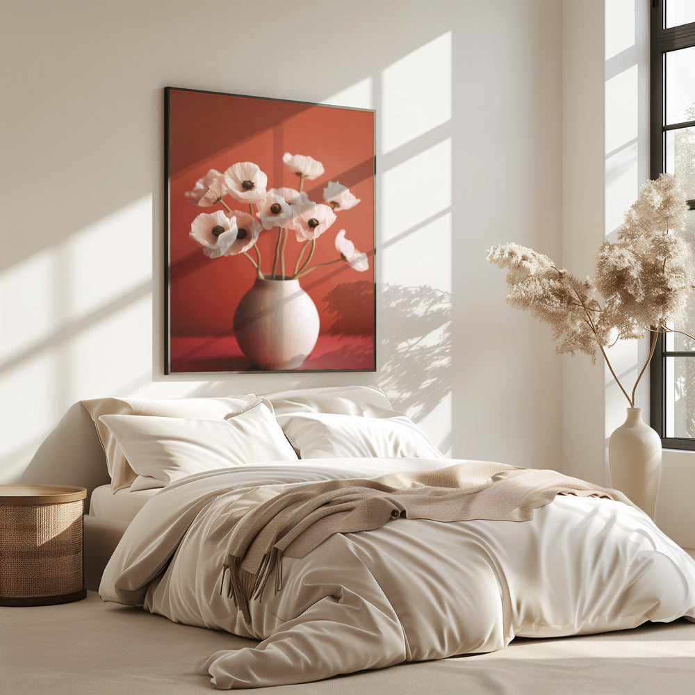Mohnblumen in Porzellan | Poster