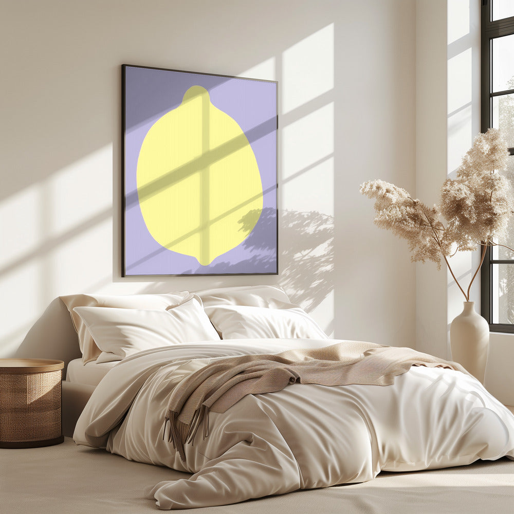 Zitrone auf Lavendel | Poster