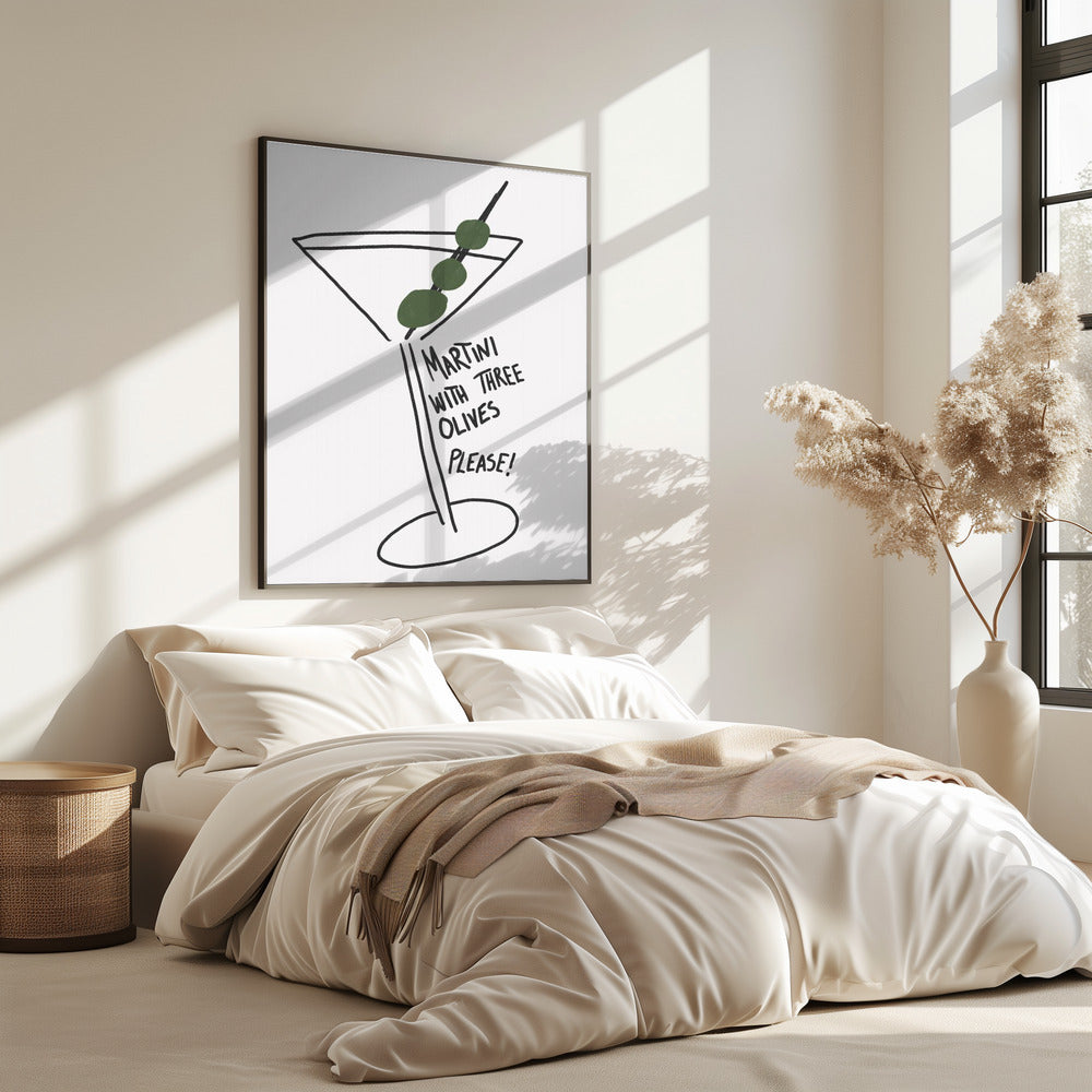 Oliven-Trio-Martini | Poster