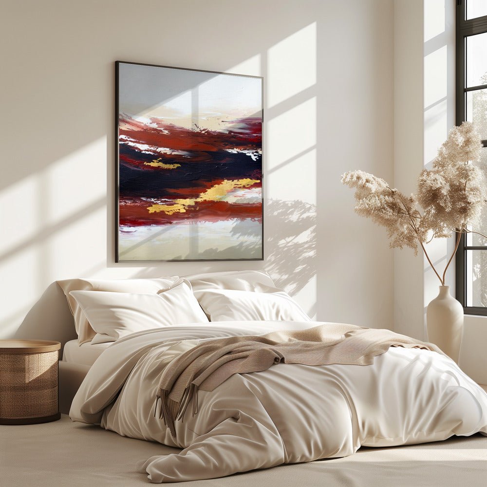 Abstrakter Sonnenuntergang 3 | Poster