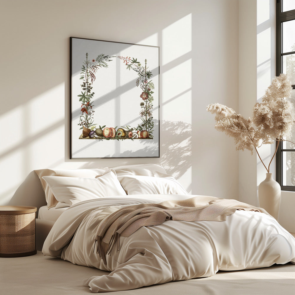 Handgezeichneter botanischer Rahmen | Poster