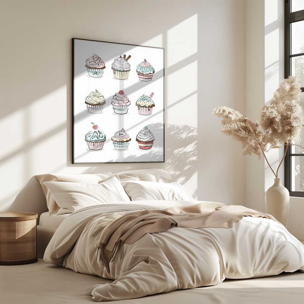 Süßes Cupcake-Medley | Poster