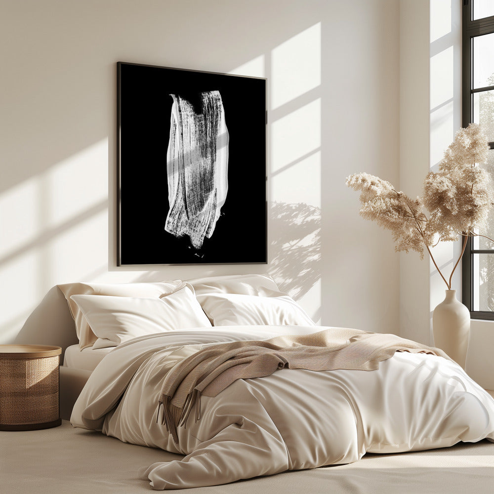 Monochromer Pinselstrich | Poster
