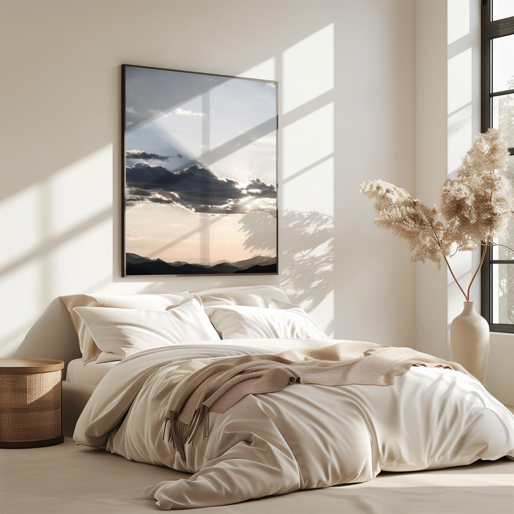 Berglandschaft mit dramatischen Wolken | Poster