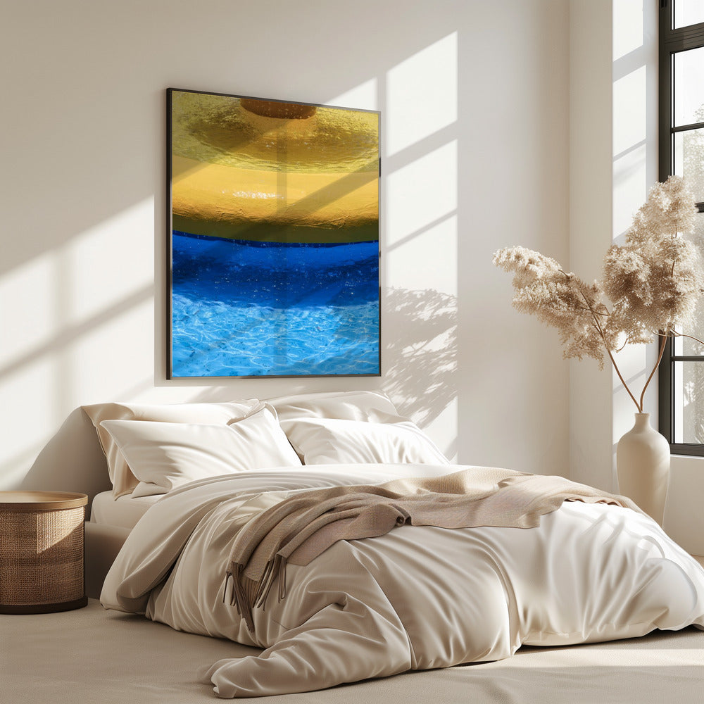 Gelbe und blaue Bänder | Poster