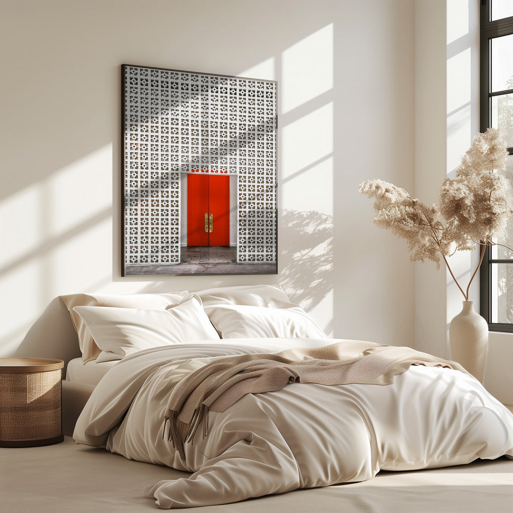 Vibrant Orange Door | Poster