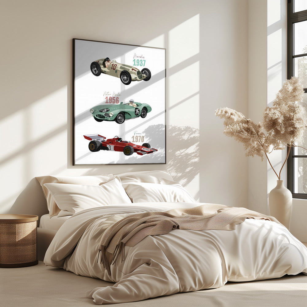 Vintage-Rennwagen | Poster