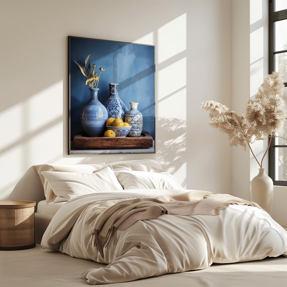 Blue Harmony Still Life | Poster