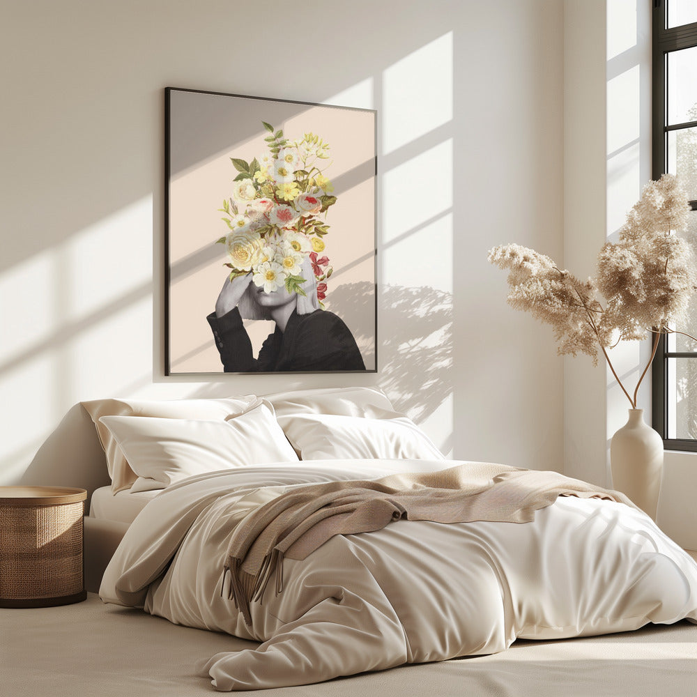Weißer Blumenstrauß | Poster