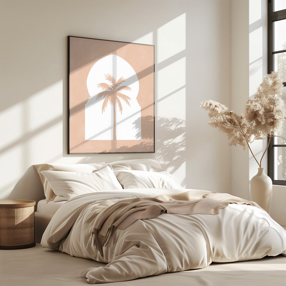Palmen-Silhouette-Bogen | Poster