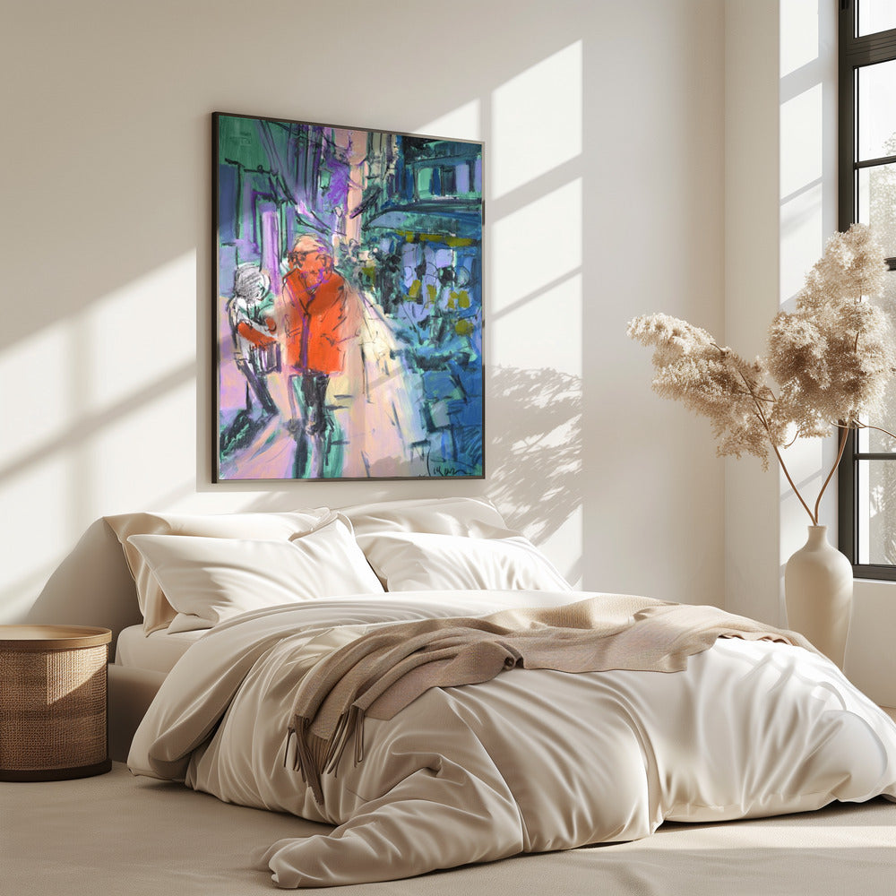 Lebhafter Straßenspaziergang | Poster