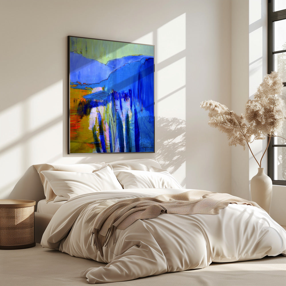 Blaue Kaskadenträume | Poster
