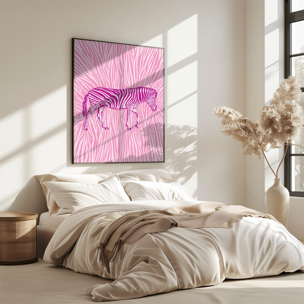Afrikanisches Zebra mit auffälliger Tarnung | Poster