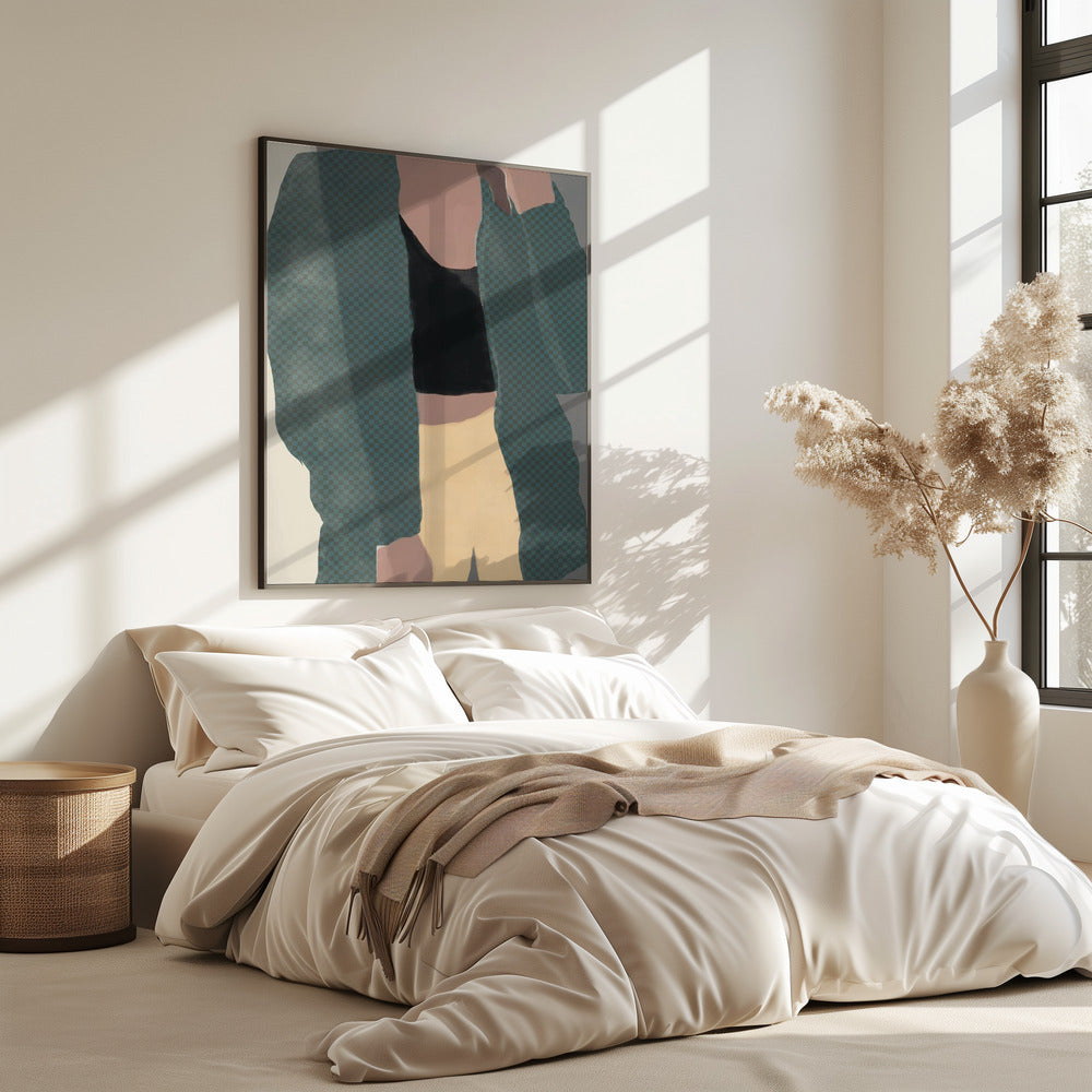 Karierte Silhouette | Poster