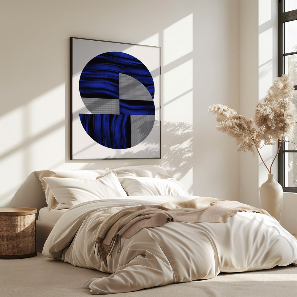 Skandinavisch in Blau und Schwarz 2 | Poster