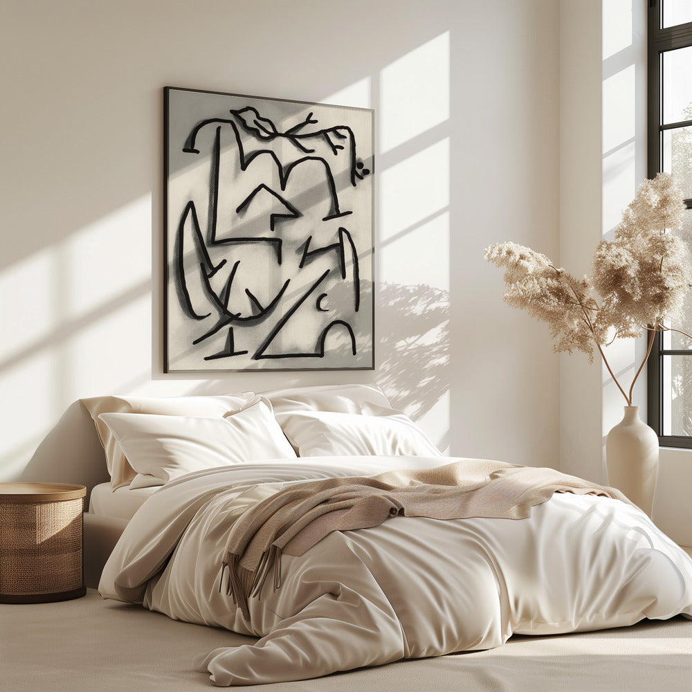 Abstrakte Linienlandschaft | Poster