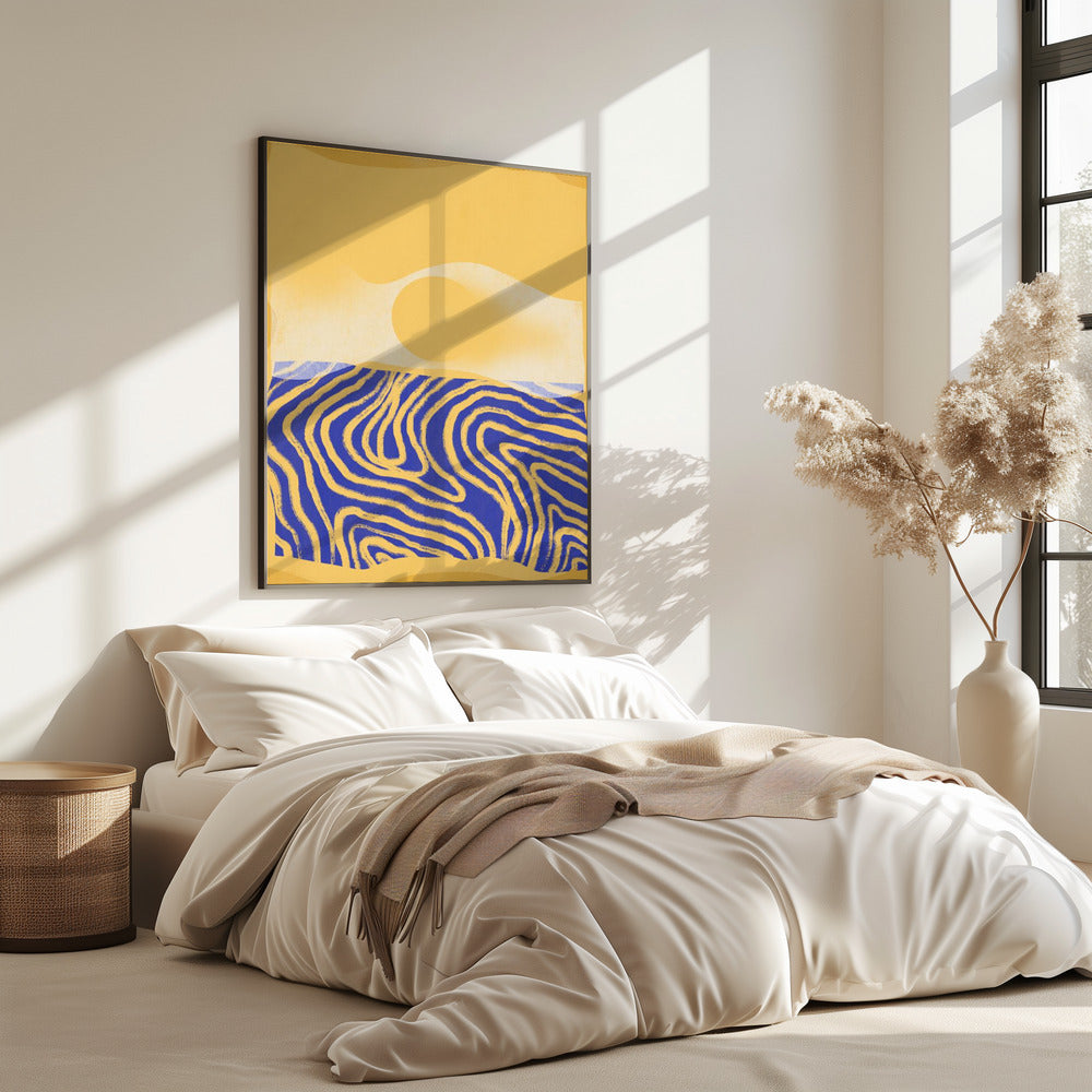 Goldene Wellen Harmonie | Poster