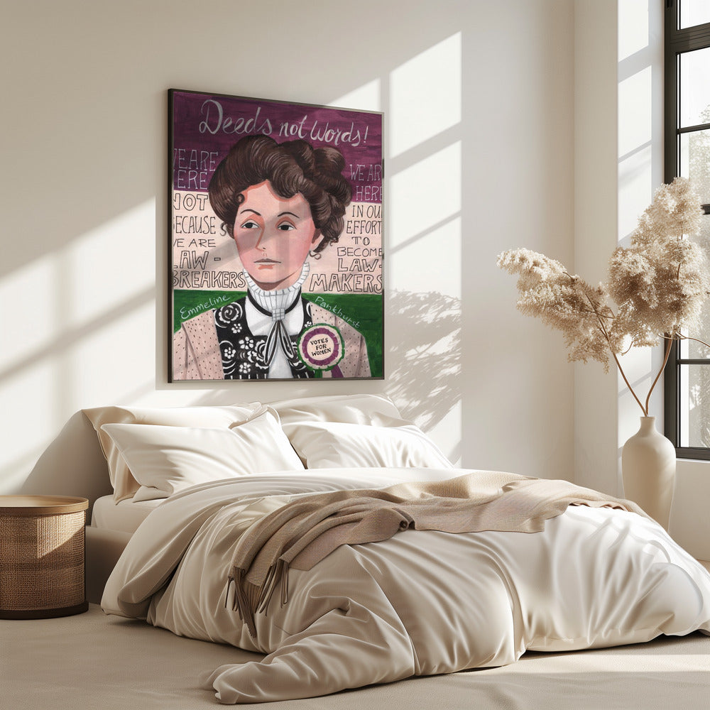 Frauenporträt, Emmeline Pankhurst | Poster