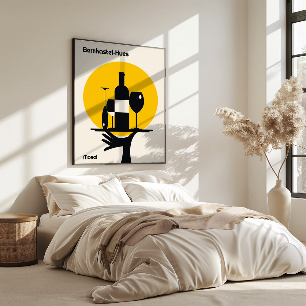 Moselwein Minimalistischer Druck | Poster