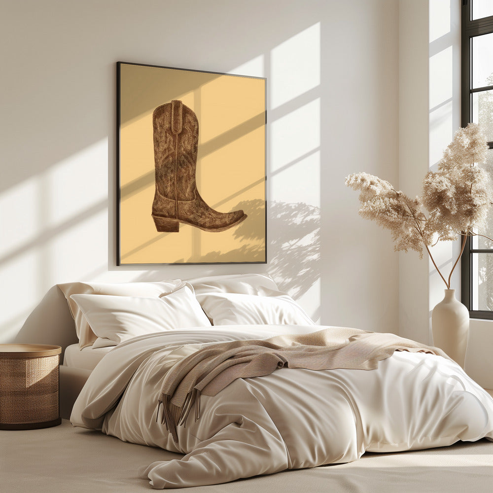 Brauner Cowgirlstiefel | Poster