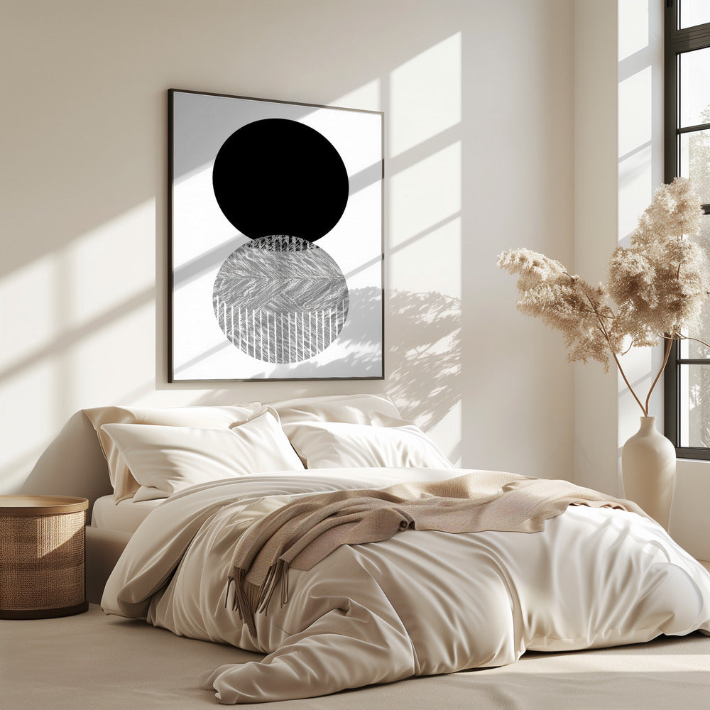 Schwarz-Graue Punkte Bauhaus Nr. 2 | Poster