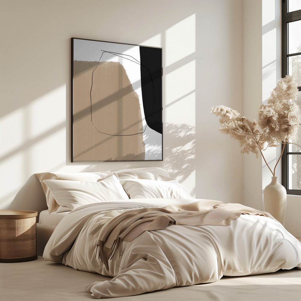 Abstrakte Linienlandschaft | Poster