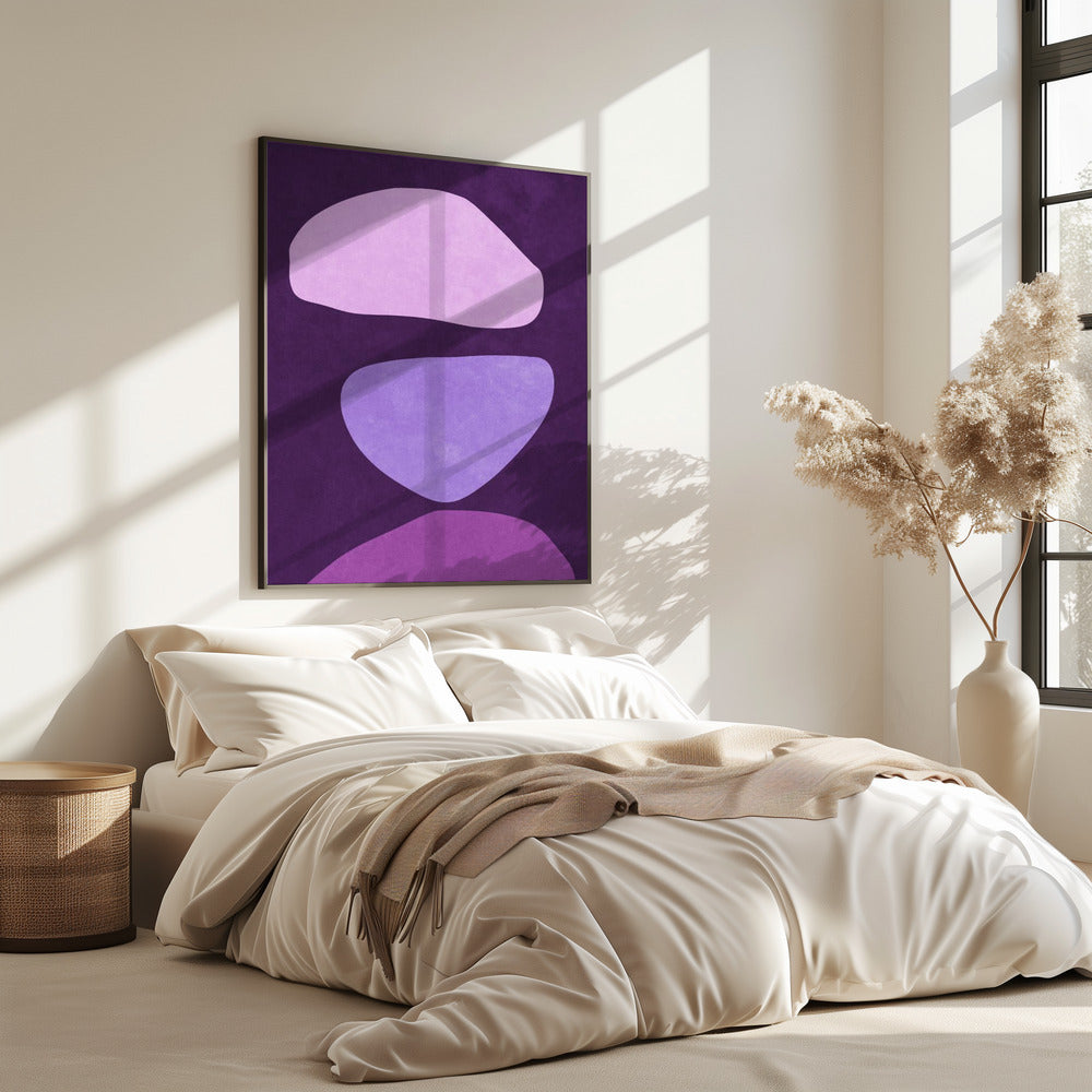 Abstrakte Formen Violett | Poster