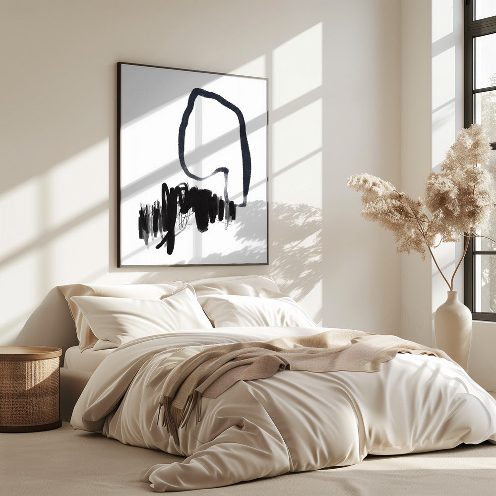 Monochromer Fluss | Poster