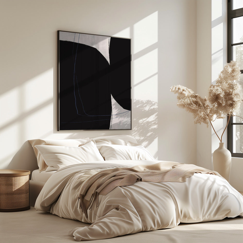 Geometrische Formen in Schwarz und Weiß | Poster