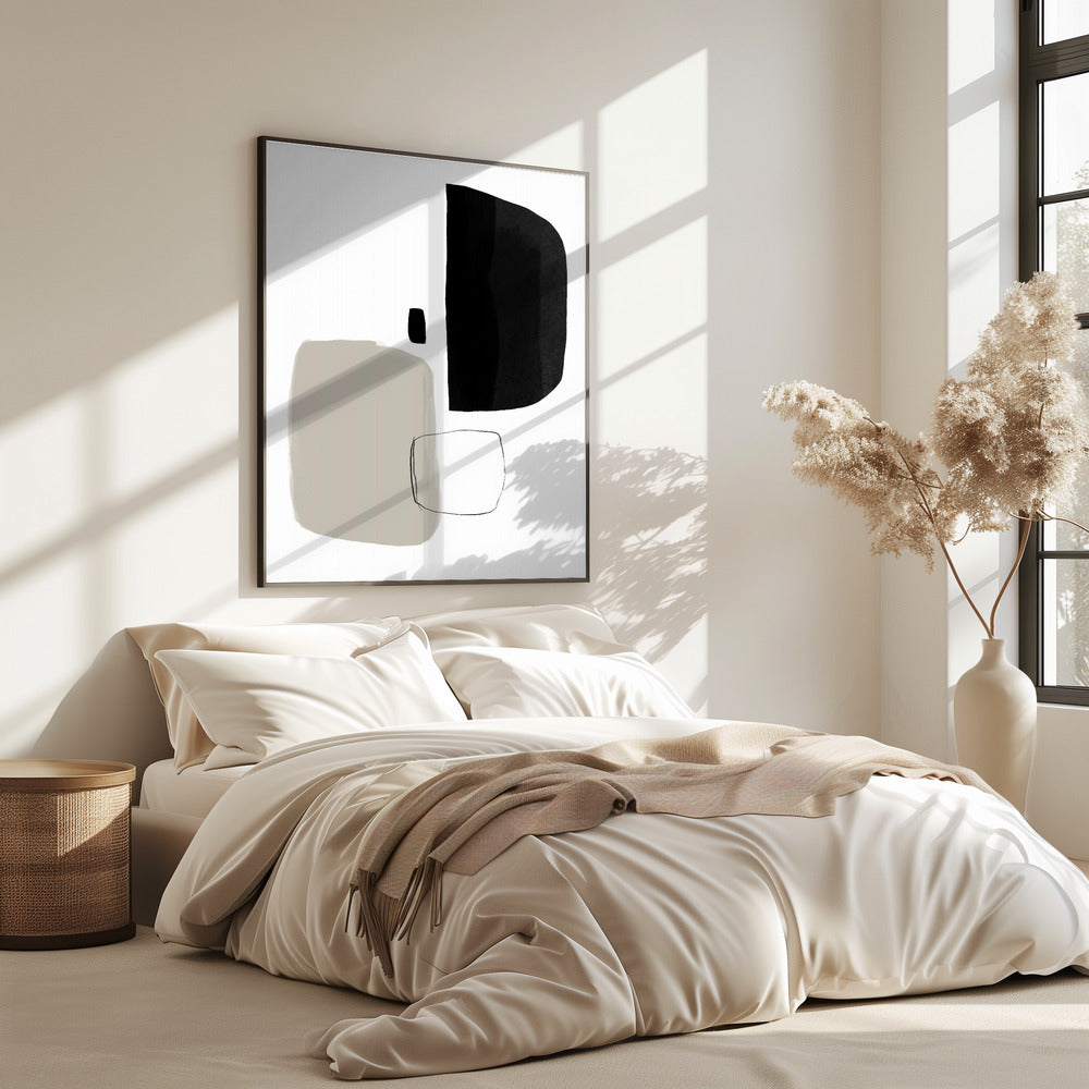 Monochrome Formen | Poster