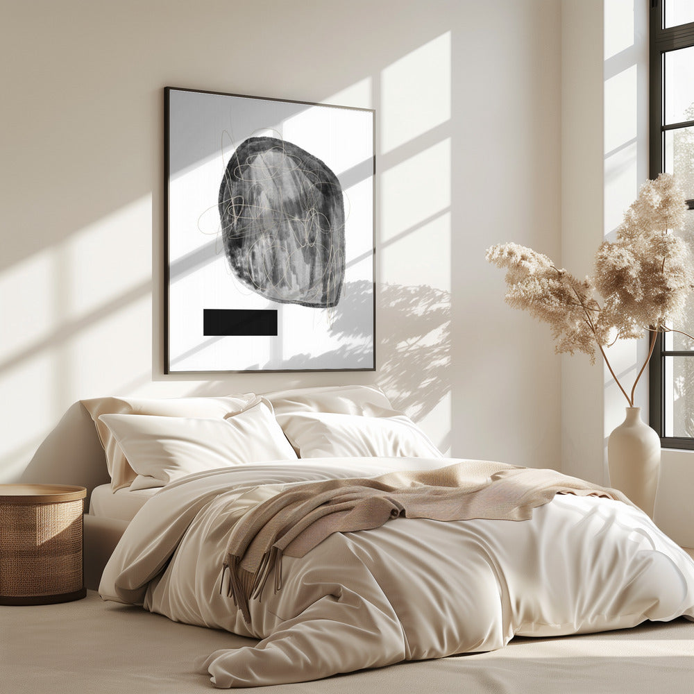 Schwarze und graue Farbtöne | Poster