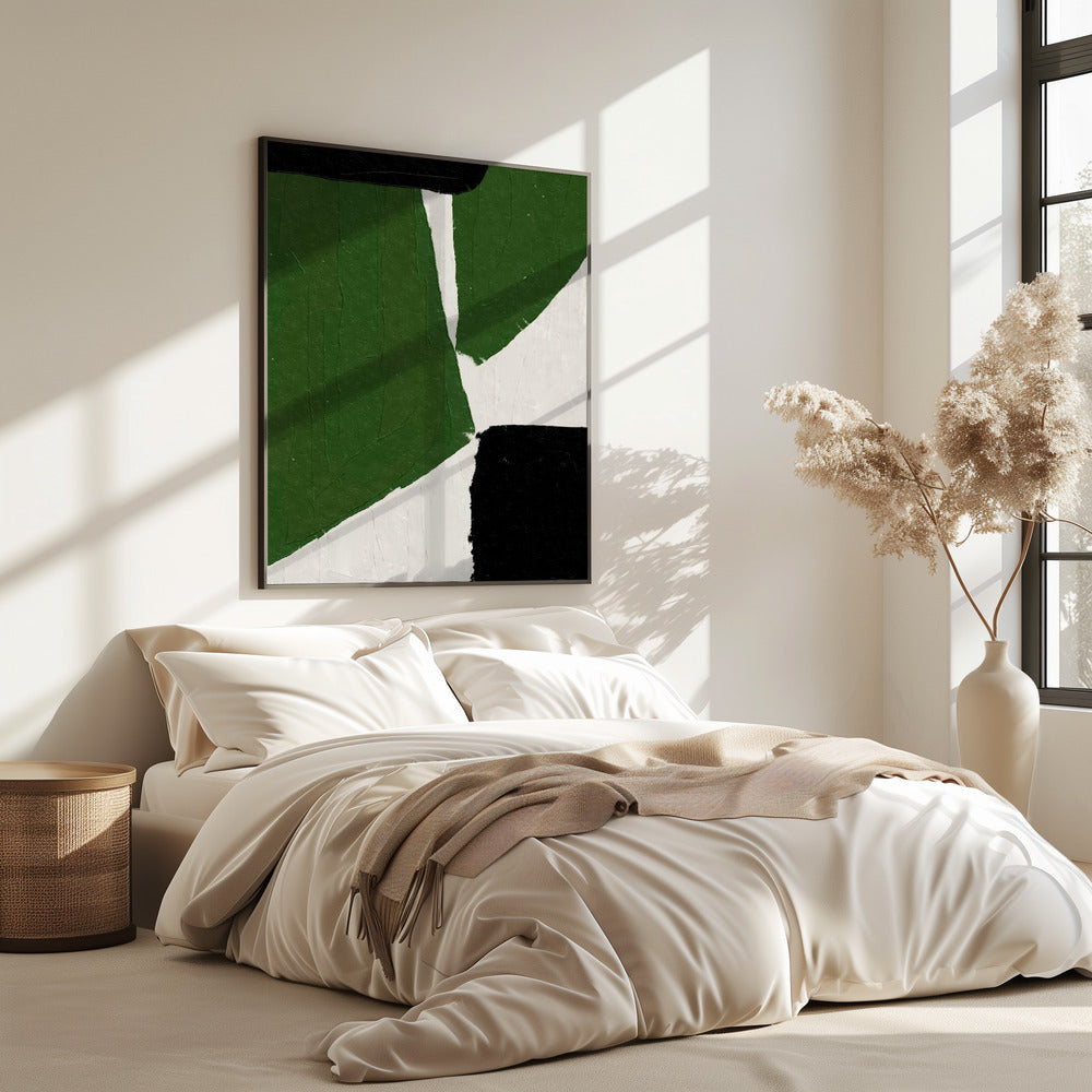 Abstract Green Shapes | Poster