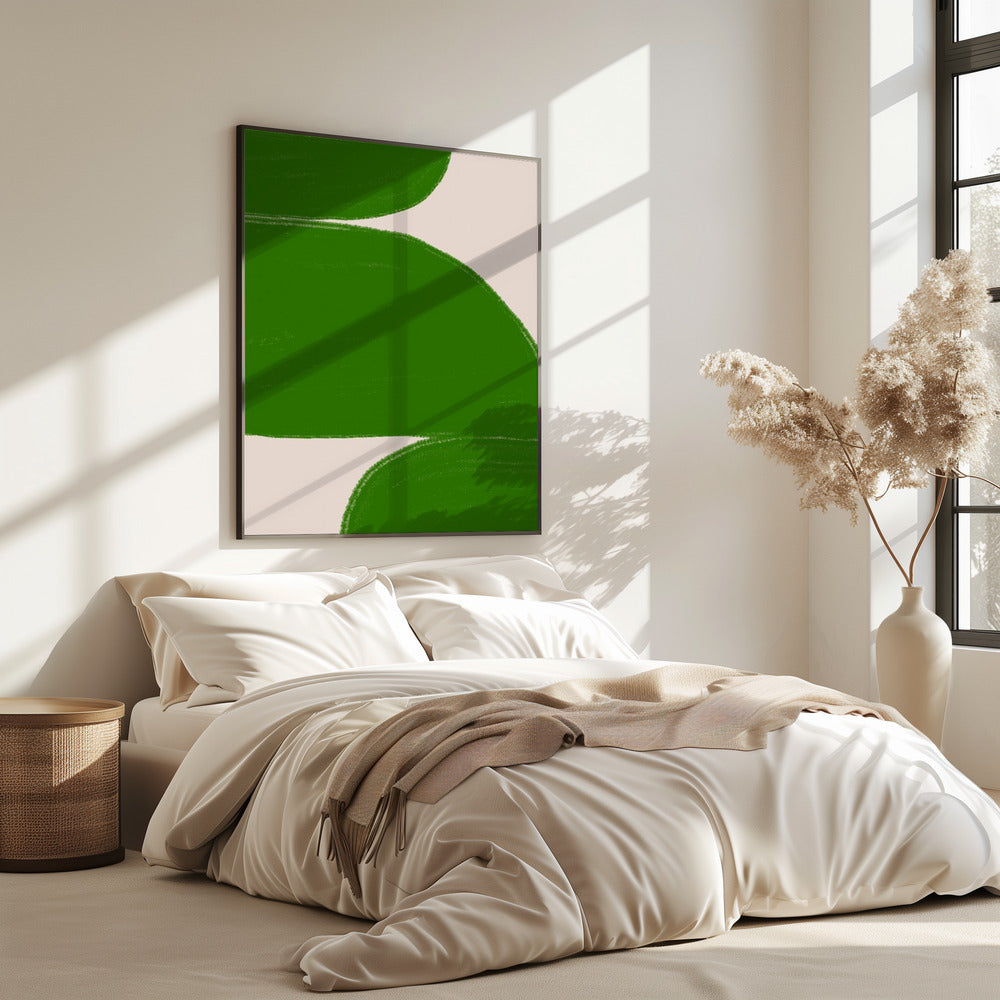 Grüne Wellen Harmonie | Poster