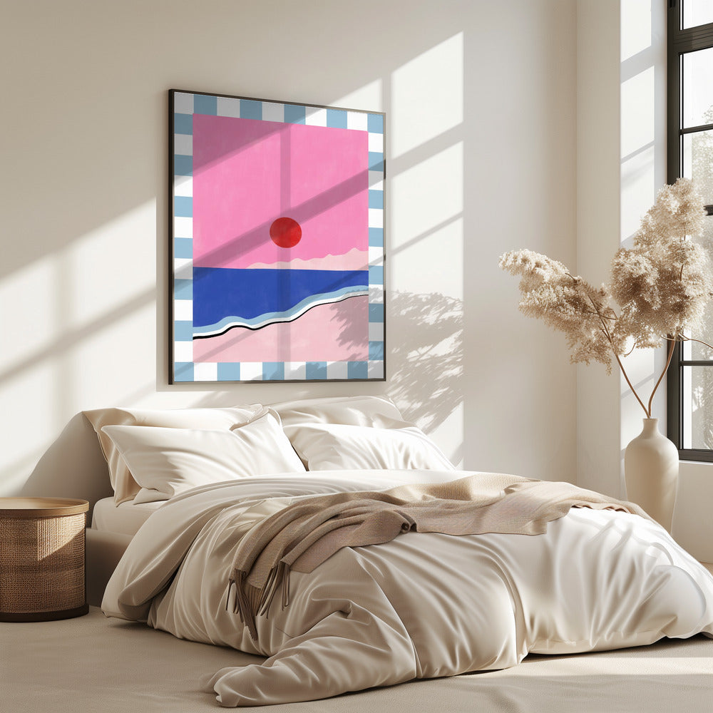 Minimalistische Strandszene | Poster